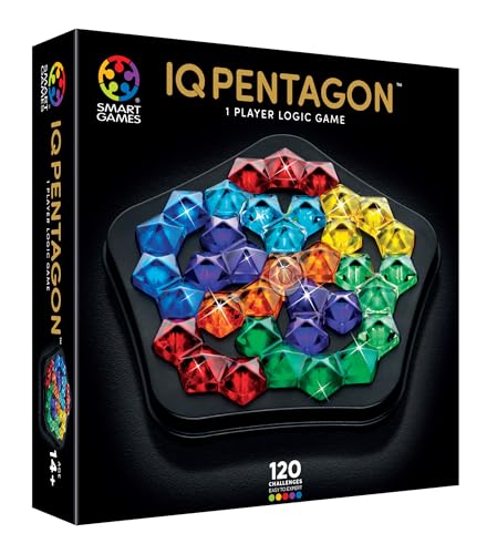 SmartGames - IQ Deluxe Pentagon, Puzzlespiel mit 120 Herausforderungen, ab 14 Jahren SmartGames - IQ Deluxe Pentagon, Puzzlespiel mit 120 Herausforderungen, ab 14 Jahren von SmartGames