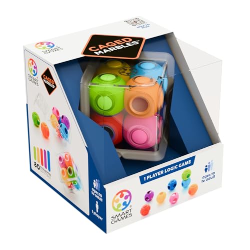 SmartGames - Kugeln im Käfig, Würfel-Puzzlespiel für 1 Spieler, 80 Herausforderungen, ab 10 Jahren SmartGames - Kugeln im Käfig, Würfel-Puzzlespiel für 1 Spieler, 80 Herausforderungen, ab 10 Jahren von SmartGames