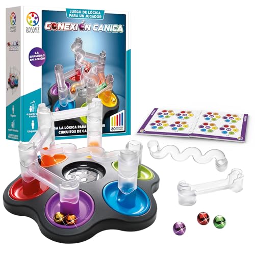 SmartGames - Murmelverbindung | Kinderpuzzle und Erwachsenen-Puzzle mit 80 Herausforderungen und 6 Murmeln | Spiele für Kinder ab 8 Jahren | Lernspiele in Solitär SmartGames - Murmelverbindung | Kinderpuzzle und Erwachsenen-Puzzle mit 80 Herausforderungen und 6 Murmeln | Spiele für Kinder ab 8 Jahren | Lernspiele in Solitär von SmartGames