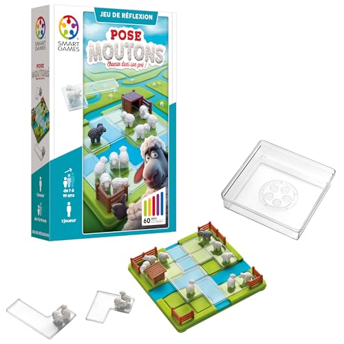 SmartGames - Pose Schafe – Lernspiel – Herausforderungen der Logik auf mehreren Ebenen – 1 Spieler – Französisch – SG 452 FR SmartGames - Pose Schafe – Lernspiel – Herausforderungen der Logik auf mehreren Ebenen – 1 Spieler – Französisch – SG 452 FR von SmartGames