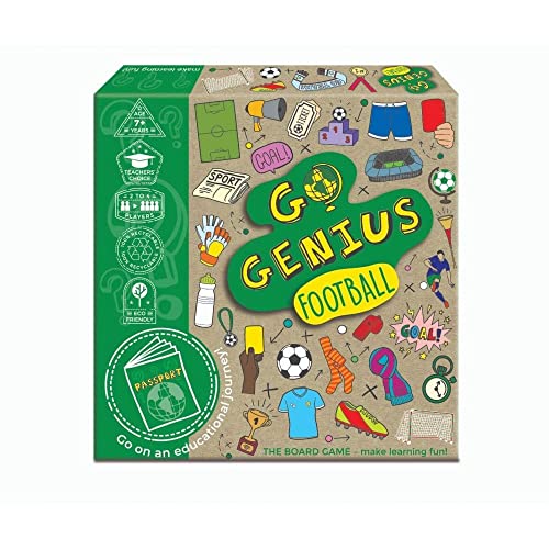 smart games Go Genius Football - Educational Board Game Supporting Key Stage 1 & 2 Learning, Suitable for 7+ Years von SmartGames