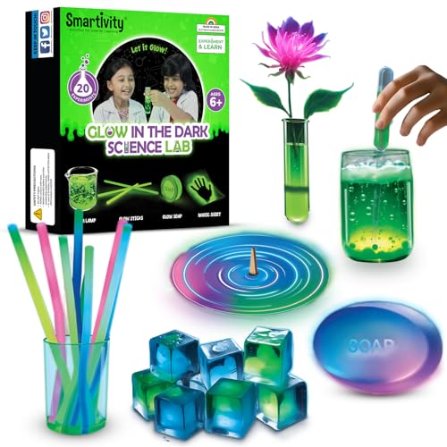 Smartivity Glow Magic Science Kit für Kinder im Alter von 6–7–8–9–10–11–12 Jahren, 20 erstaunliche wissenschaftliche Experimente, Weihnachtsgeschenke, Geburtstagsgeschenke für Jungen und Mädchen, von Smartivity