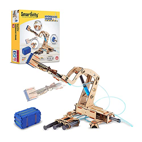 Smartivity Hydraulic Crane, STEM DIY Fun Toy, Educational & Construction Based Activity Game Kit for Kids 6 to 14, Best Birthday Gift for Boys & Girls 6-8-10-12-14 Years Old, Made in India von Smartivity