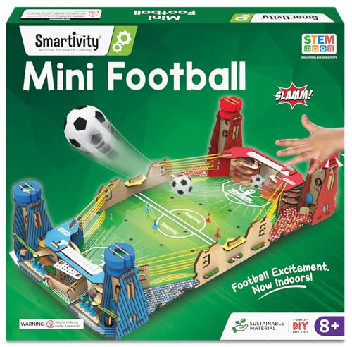 Smartivity Mini Fussball, Fußballtisch, DIY STEM, Bau-basiertes Aktivitätsspiel für Kinder von 6 bis 14, für Jungen und Mädchen | Holdiay Spielzeug für Kinder von Smartivity