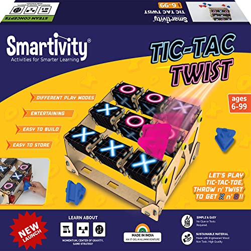 Smartivity Tic Tac Twist STEM DIY Fun Toy for Kids 6 to 12, Birthday Gift Toy for Boys & Girls Age 6-8-10-12, Science Toy, Educational Based Activity Game, Made in India Smartivity Tic Tac Twist STEM DIY Fun Toy for Kids 6 to 12, Birthday Gift Toy for Boys & Girls Age 6-8-10-12, Science Toy, Educational Based Activity Game, Made in India von Smartivity