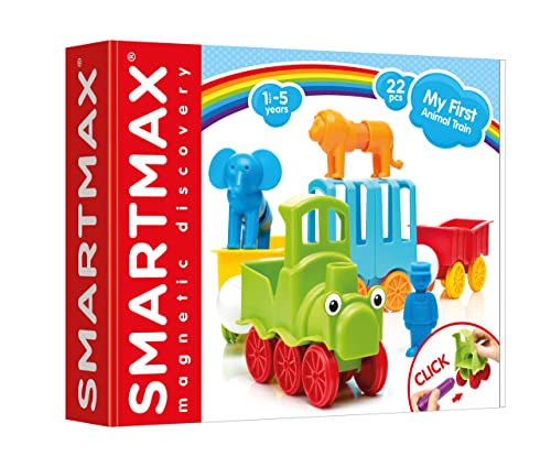 SmartMax 249887 My First Animal Train - 22 pcs, Multicoloured, 22pcs/ 1-5 Years von SMARTMAX