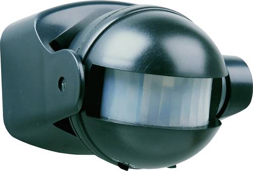 Smartwares 10.017.11 Aufputz PIR-Bewegungsmelder 180° Schwarz IP44 von Smartwares