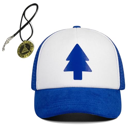 Dipper Hat Falls Pines Trucker Hut, Schwerkraft-Kostüm, Cosplay, Merch für Männer und Frauen, 06.Blau-1, Einheitsgröße von Smatutor