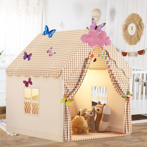 Kinderzelt, Kinder Spielhaus Indoor, Kinder Bettzelt, Kinderspielzelt, Prinzessin Zelt mit Fenstern,Schmetterlingsdeko,Wolkenanhänger,Kinderspielhaus,Spielzelt für Jungen Mädchen 3-12 Jahre (kk) Kinderzelt, Kinder Spielhaus Indoor, Kinder Bettzelt, Kinderspielzelt, Prinzessin Zelt mit Fenstern,Schmetterlingsdeko,Wolkenanhänger,Kinderspielhaus,Spielzelt für Jungen Mädchen 3-12 Jahre (kk) von Smgbway