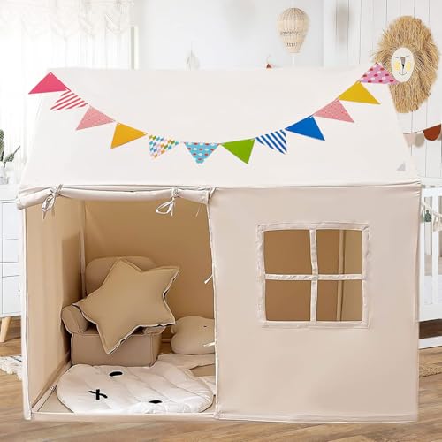 Kinderzelt, Spielhaus Kinder Indoor,Spielzelt für Drinnen, Weicher Stoff,Kinder Bettzelt, Kinderspielzelt, Prinzessin Zelt mit Fenstern,Wimpelkette, Kinderspielhaus für Jungen Mädchen 3-13 Jahre Kinderzelt, Spielhaus Kinder Indoor,Spielzelt für Drinnen, Weicher Stoff,Kinder Bettzelt, Kinderspielzelt, Prinzessin Zelt mit Fenstern,Wimpelkette, Kinderspielhaus für Jungen Mädchen 3-13 Jahre von Smgbway