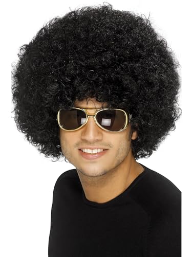 Smiffys 70er Flippige Afro Perücke, Schwarz, 120g Smiffys 70er Flippige Afro Perücke, Schwarz, 120g von Smiffys