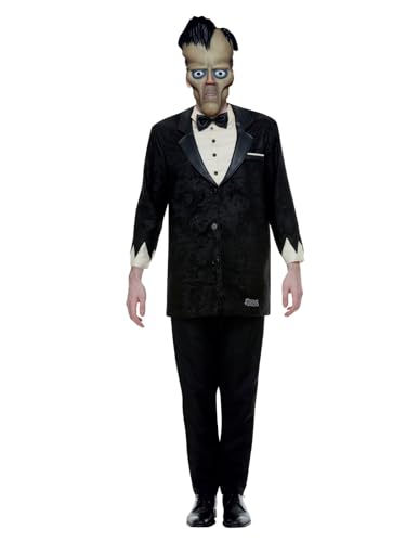 Smiffys Kostüm Addams Family Lurch, Schwarz, mit Oberteil, Hose & Maske von Smiffys