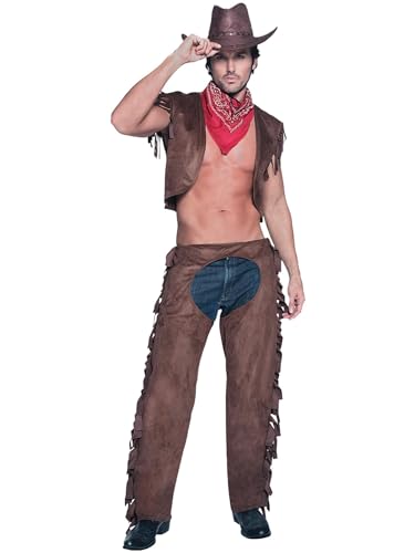 Fever Male Ride Em High Cowboy Costume (M) von Smiffys