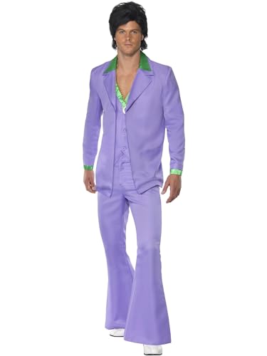 Lavender 1970s Suit Costume (M) von Smiffys