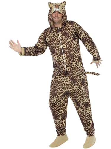 Smiffys Leoparden Kostüm, All-in-One mit Kapuze von Smiffys