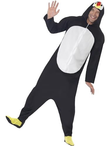 Smiffys Pinguin Kostüm, All-in-One mit Kapuze von Smiffys