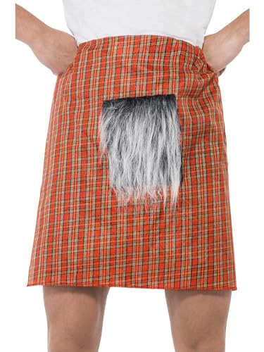 Schottenrock Kost�m Kilt Schotte Schotten Rock mit Fellteil von Smiffys