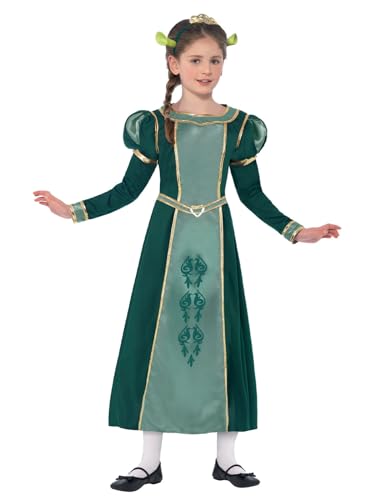 Smiffys Kostüm Shrek Princess Fiona, Grün, mit Kleid, Haarreifen & Ohren von Smiffys