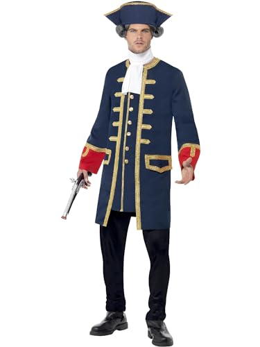 Smiffys Piraten-Kommandant Kostüm, mit Mantel und Hut von Smiffys