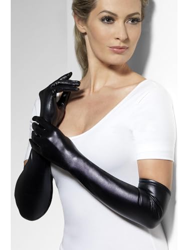 Gloves, Wet Look von Smiffys