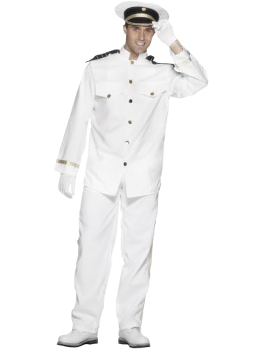 Captain Costume White (M) von Smiffys