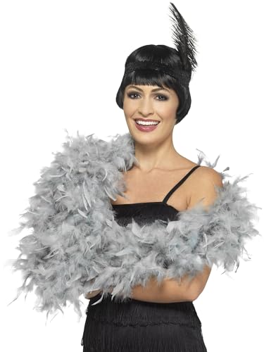 Smiffys Deluxe-Boa, Silber, 180 cm, 80 g von Smiffys