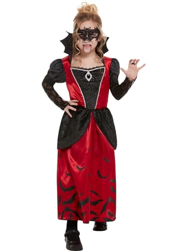 Smiffys Vampirkostüm, Schwarz, mit Kleid & Augenmaske von Smiffys