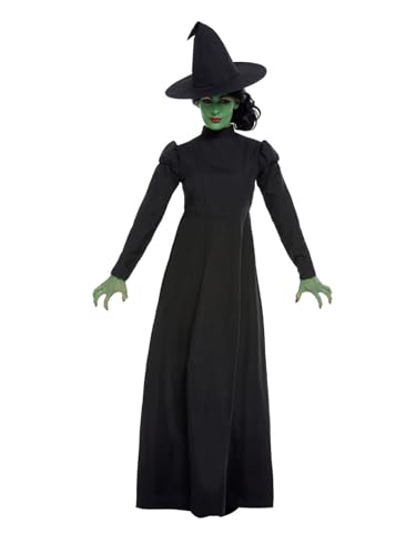 Smiffys Böse-Hexe-Kostüm, Schwarz, mit Kleid & Hut von Smiffys