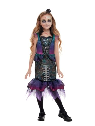 Smiffys Dunkles-Meerjungfrauen-Kostüm, Lila, mit Kleid & Stirnband von Smiffys