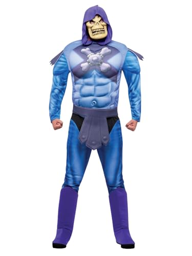 Smiffys Kostüm He Man Skeletor EVA-Brustkorb, Overall, Gürtel, Stiefelüberziehern und Maske von Smiffys