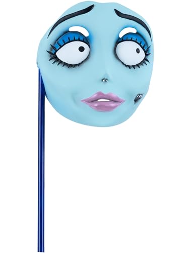 Smiffys Corpse Bride, Emily-Maske, Handgehalten, Kunststoff von Smiffys