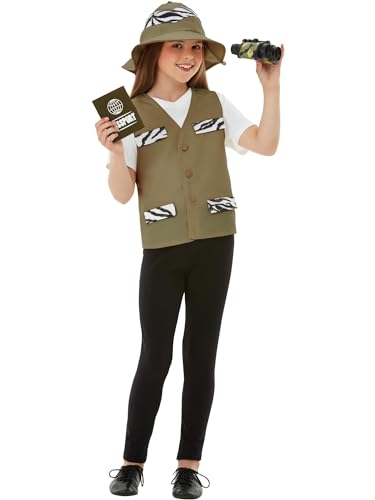 Smiffys Entdecker-Zubehör, Braun, mit Weste, Hut, Fernglas, Pass und Abzeichen Smiffys Entdecker-Zubehör, Braun, mit Weste, Hut, Fernglas, Pass und Abzeichen von Smiffys