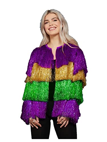 Smiffys Fever Lametta Mardi Gras Jacke von Smiffys