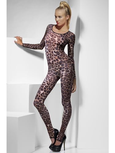 Smiffys Gepard-Druck Brauner Bodysuit von Smiffys