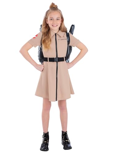 Smiffys Ghostbusters Mädchen Kostüm Kleid mit Gürtel, offizielles Lizenzprodukt, Filmoutfit für Halloween-Partys, Rollenspiele, Buchwoche, Alter 4–6 Jahre Smiffys Ghostbusters Mädchen Kostüm Kleid mit Gürtel, offizielles Lizenzprodukt, Filmoutfit für Halloween-Partys, Rollenspiele, Buchwoche, Alter 4–6 Jahre von Smiffys