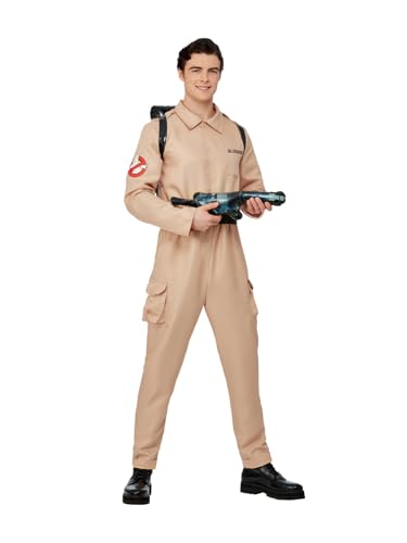 Smiffys Ghostbusterskostüm für Herren, Overall & aufblasbarer Rucksack von Smiffys