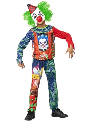 Smiffys Horrorclown-Kostüm, Oberteil, Hose & Maske aus EVA-Schaumstoff von Smiffys
