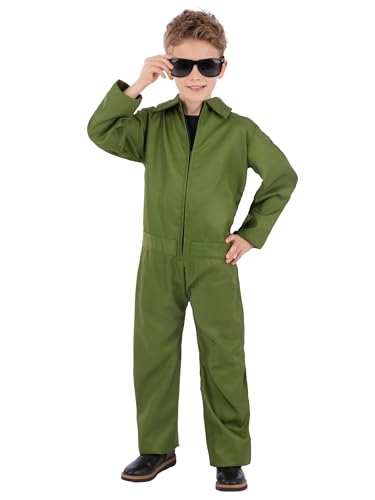 Smiffys Kinder Unisex grüner Kesselanzug Kostüm All-in-One Overall Kinder Verkleidung Outfit für Halloween und TV-Film-Charaktere, ab 12 Jahren Smiffys Kinder Unisex grüner Kesselanzug Kostüm All-in-One Overall Kinder Verkleidung Outfit für Halloween und TV-Film-Charaktere, ab 12 Jahren von Smiffys