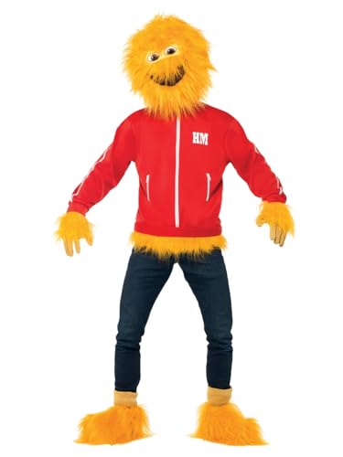 Smiffys Kostüm Honey Monster, Gelb, Mit Ganzkopfmaske zum Überziehen, Maske, Jacke, Handschuhen & Gamaschen von Smiffys