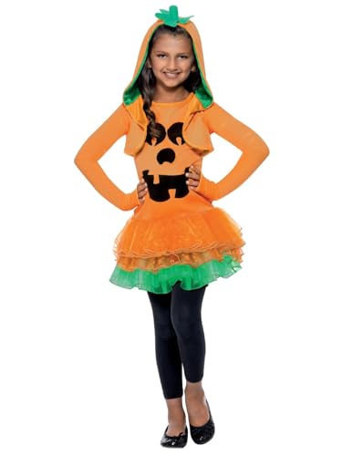 Smiffys Kostüm Kürbis mit Ballettröckchen, Orange, mit Ballettröckchenkleid und Kapuzenjacke Smiffys Kostüm Kürbis mit Ballettröckchen, Orange, mit Ballettröckchenkleid und Kapuzenjacke von Smiffys