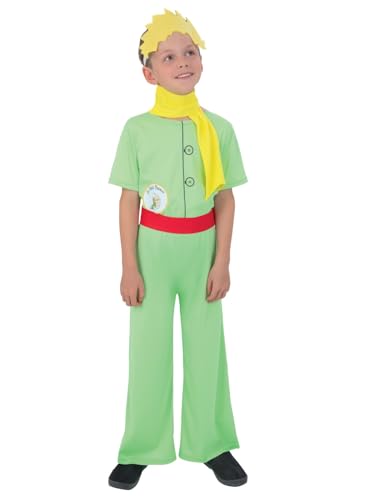 Smiffys Le Pe Prince Kinderkostüm, All-in-One-Outfit mit Gürtel, Filz-Stirnband & Schal, offizielle Le Pe Prince Lizenz Faschingsparty-Outfit für Kinder mit bedrucktem Knopfdetail von Smiffys