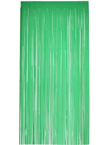 Smiffys Matter Fransenvorhang-Hintergrund, grün, 91 x 244 cm von Smiffys