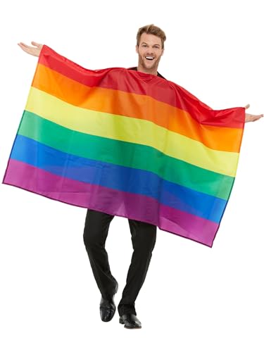 Smiffys Regenbogen Flaggenkostüm, von Smiffys