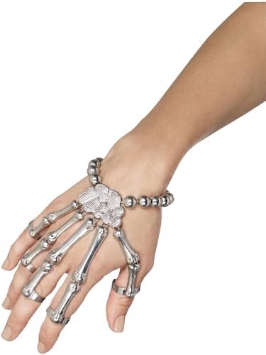 Smiffys Skeletthand Armreif, Silber von Smiffys