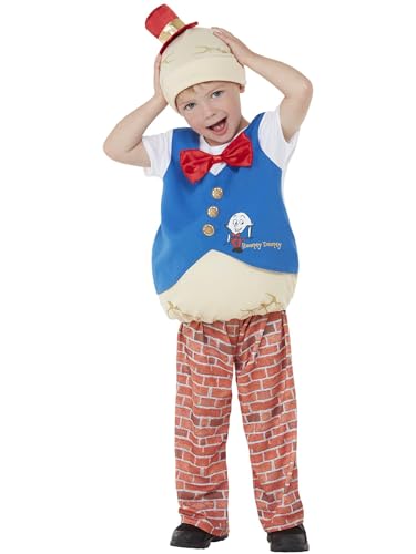 Smiffys Humpty Dumpty Kostüm für Kleinkinder, Blau, Oberteil, Hose und Hut von Smiffys