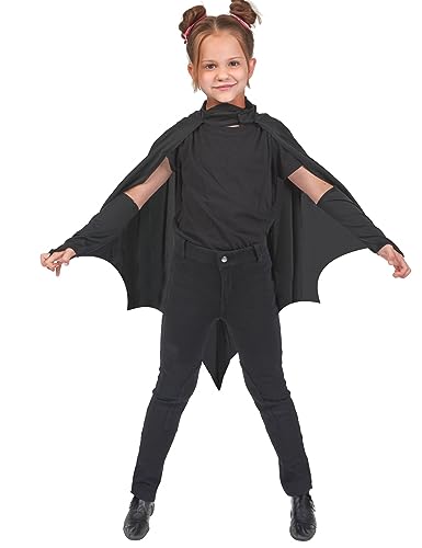 Smiffys Umhang Schwarze Vampirfledermaus Kinder Halloween von Smiffys