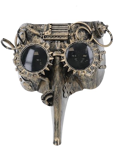 Smiffys Viktorianische Steampunk-Seuchenarzt-Maske, von Smiffys