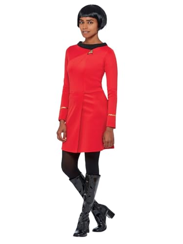 Smiffys Star Trek Einsatzuniform der Originalserie, Kleid mit aufgesticktem Delta-Abzeichen von Smiffys