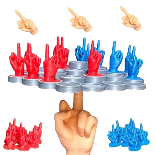 Middle Finger Balance Game, Balance Board Game for 18 Piece Set, Middle Finger Balanced Tree Board Game, Adult Board Table Game for Party Family Games Night,Funny Balance Game for 2 Players (Set-B) von Smilamo