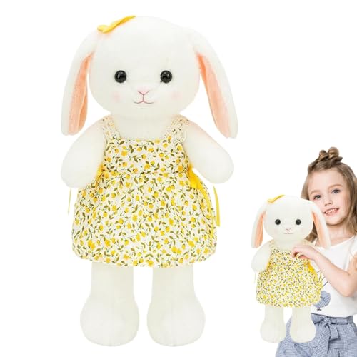 Bunny Doll Plüschspielzeug, Plüschn für Kinder | Kuschelige gefülltes Tierplüschpuppe - Kinder Schlafzimmer Schlafzimmer Wohnzimmer werfen Kissen Huggable für, Tochter von Smileshiney